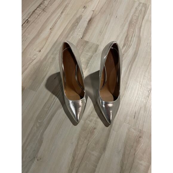 ASOS Phantom silver pointed toe wedge heels size 5.5 - Picture 6 of 6